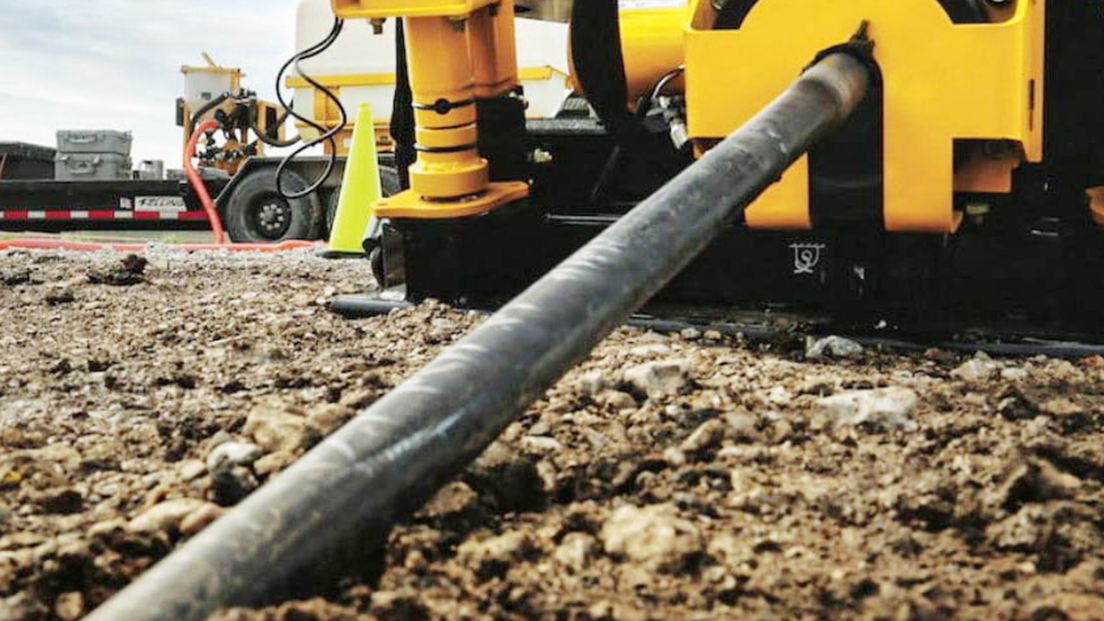 Directional drilling work in progress